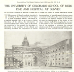 A newspaper article from 1923 announcing the new hospital