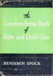 A green and black book cover with black and white text reading The Common Sense Book of Baby and Child Care by Dr. Benjamin Spock