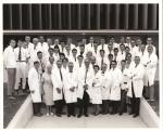 The faculty and residents of the Department of Pediatrics at the University of Colorado School of Medicine, participants are wearing white physician's coats.