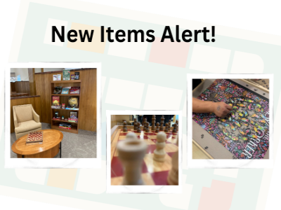 New items in the library: puzzles, games, chess.