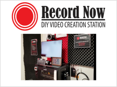 Record Now equipment set-up in studio room.