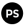Power Station Map Icon - White capital P and S in black circle