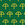 Special Collection Map Key - green background with yellow umbrellas.