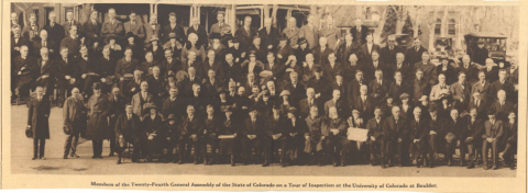 The 24th Colorado Assembly, 1923-24 visiting CU Boulder