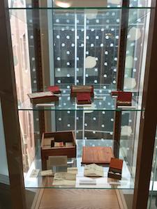 Display of Chinese Medicine artifacts including dried herbs