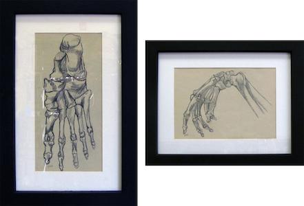 The Hand and The Foot - Pencil sketches by Jamie Stefanich