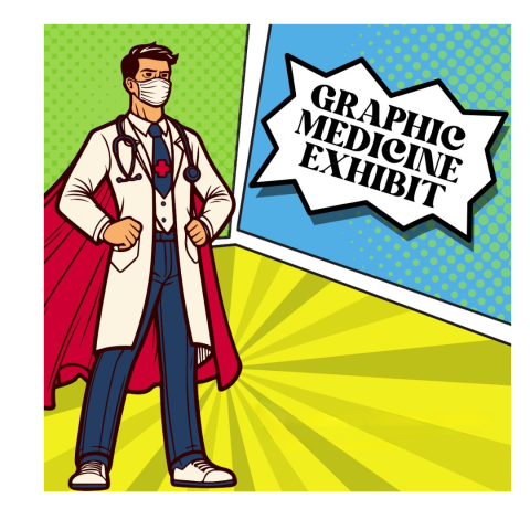 Graphic Medicine exhibit promotional graphic