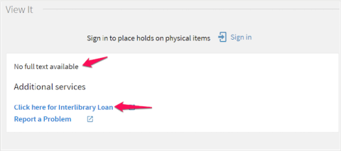 Library catalog record message showing no full text is available for this resource.