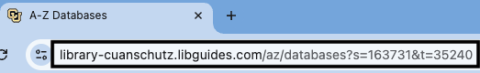 Browser URL bar with example URL to be shared.