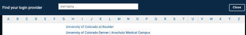 My NCBI Find your provider search page showing a list of providers under U.