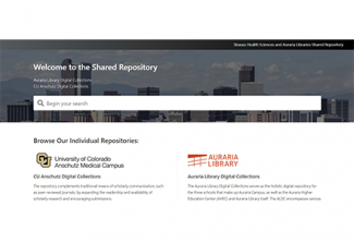 Shared Repository Search landing page