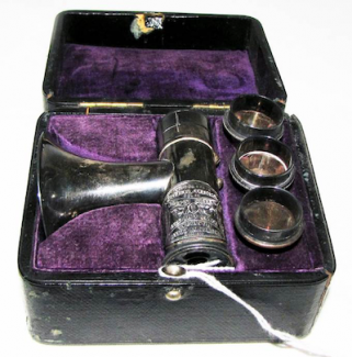 Mayer and Metzler Brunton auriscope, circa 1860