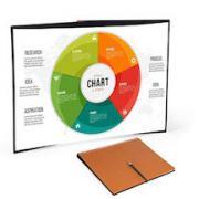 Tabletop projector screen