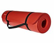 red yoga mat
