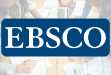 EBSCO logo across group of researchers at a table