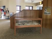 Display of Denison Family history artifacts including old medical devices