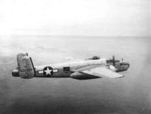 World War Two era plane flying.