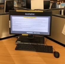 Workstation showing computer available for guest user