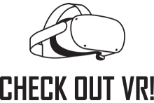 VR Headset with caption "Check out VR!"