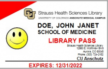 Strauss Library Affiliate Visitor Badge ID