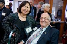 Joan and Henry Strauss at library celebration
