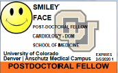 CU Anschutz Post Doctoral fellow badge
