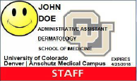 CU Anschutz Staff badge