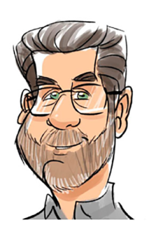 Caricature of Michael Campbell